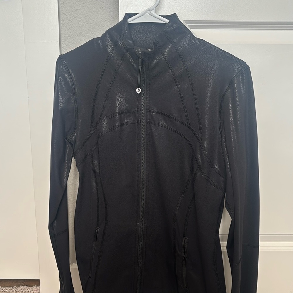 Lululemon Define Jacket Black Shimmer Size 10